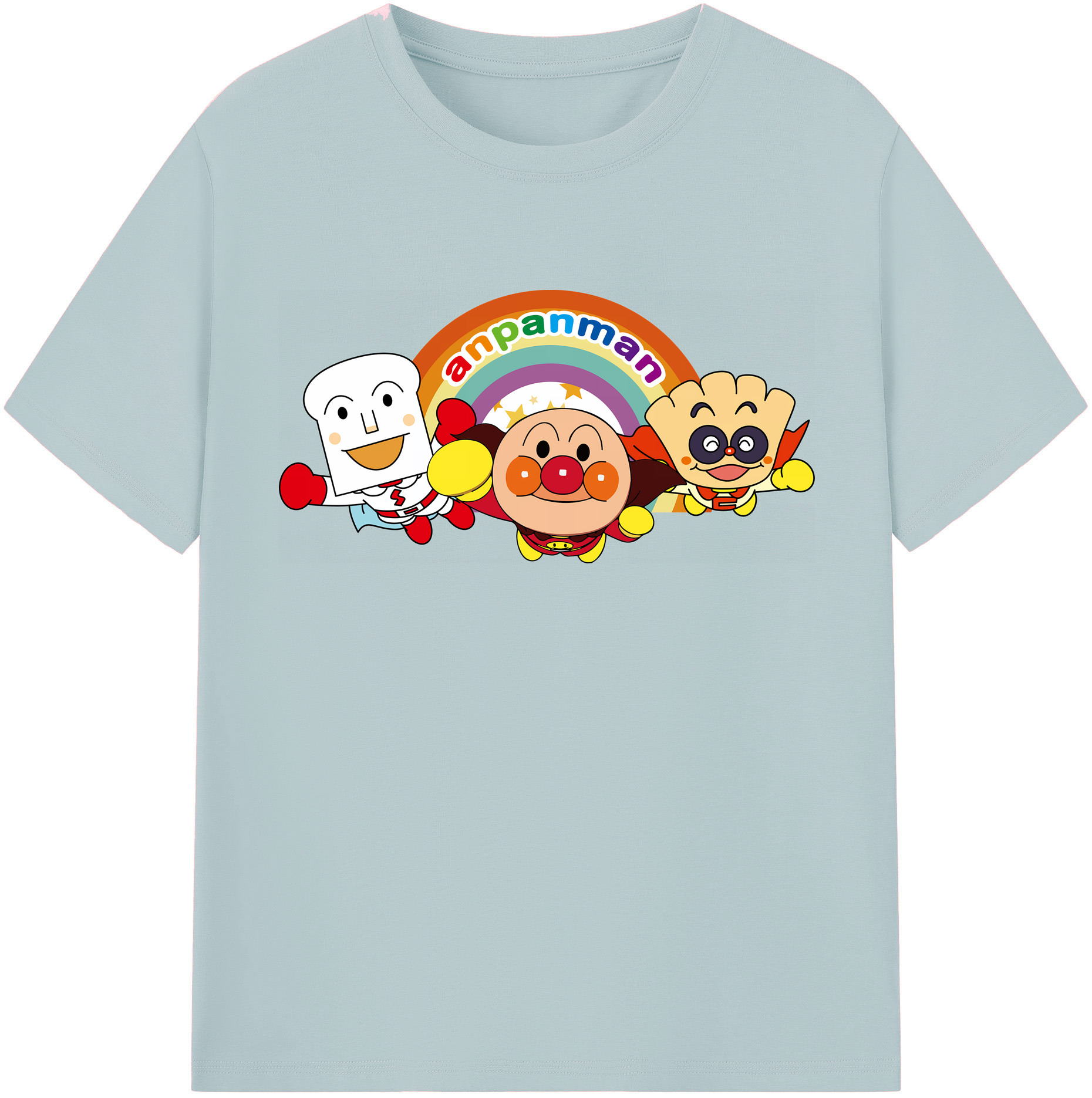 （画像用） アンパンマン Anpanman 綿100％半袖Tシャツ（フロントプリント）